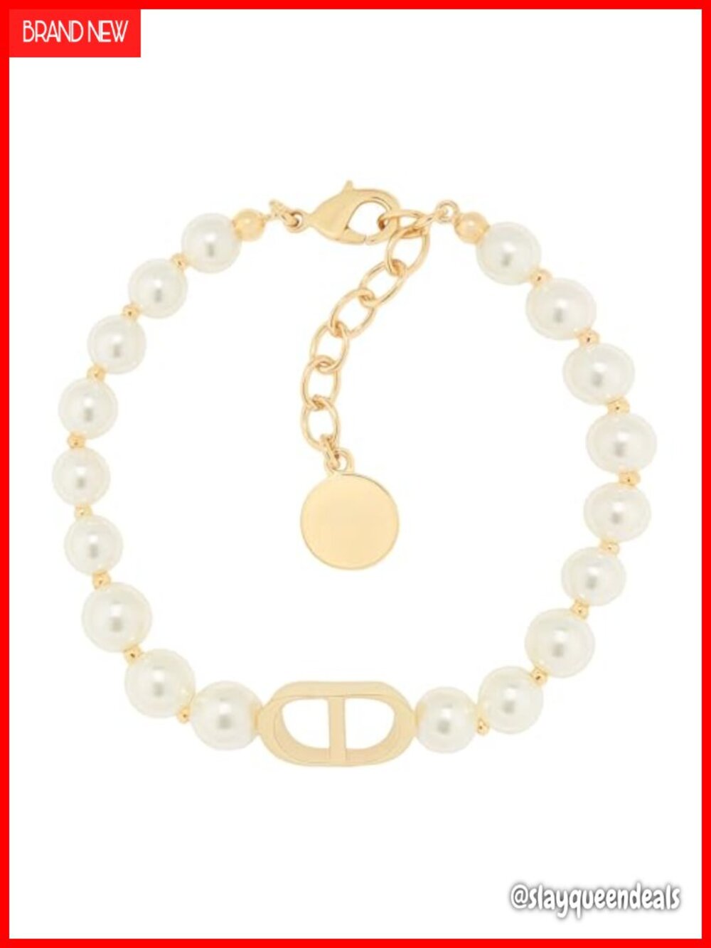 18K gold plated Copper CZ zirconia Initial Letter Chain Bracelet Double-layer